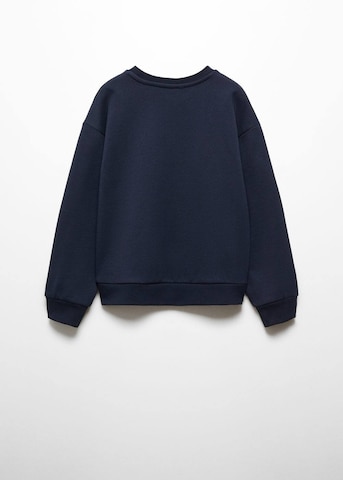 MANGO KIDS Sweatshirt 'Happy' i blå