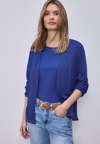 STREET ONE Strickjacke in Blau: Vorderseite