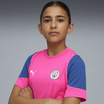 T-Shirt fonctionnel 'Manchester City' PUMA en rose