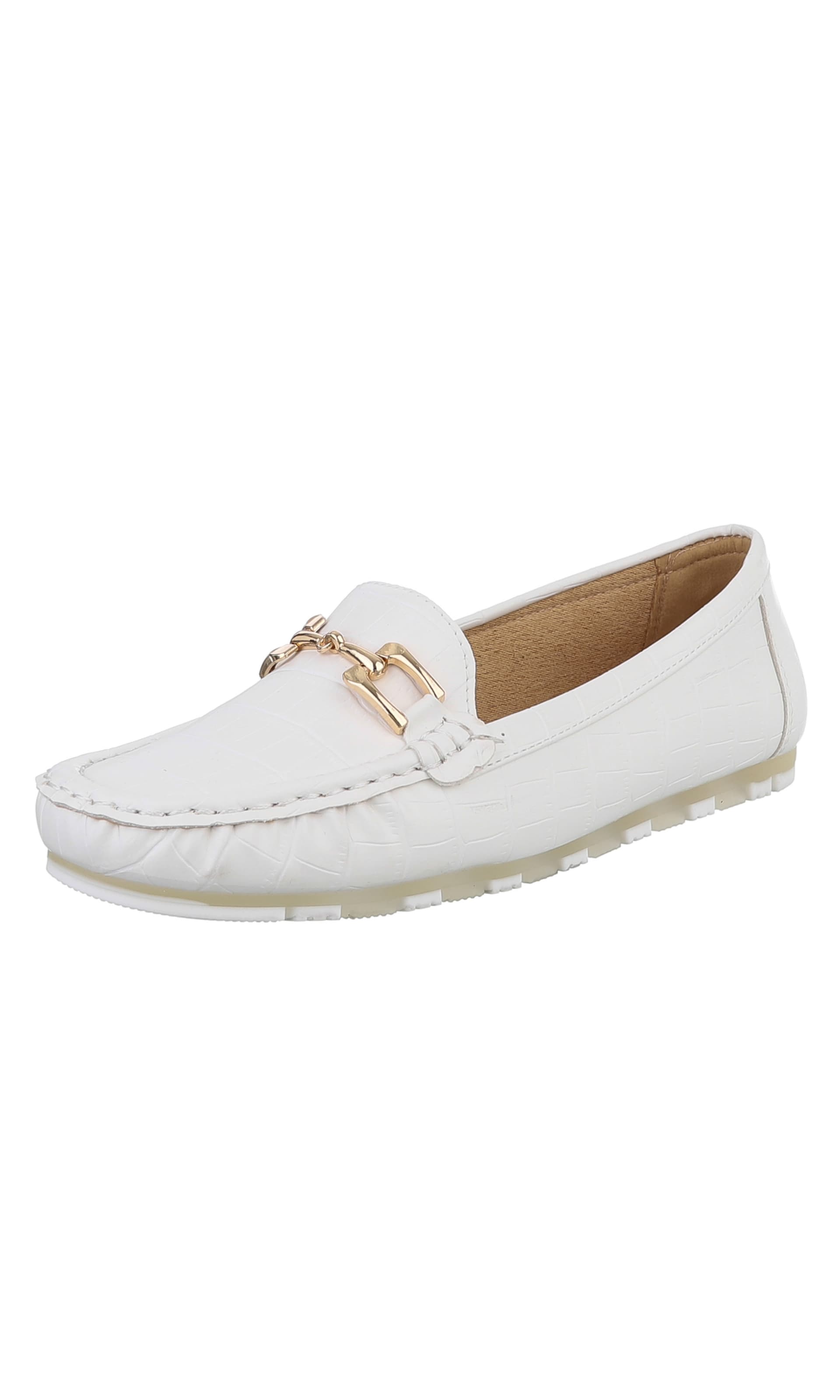 Ital-Design Slipper in Weiß: Vorderseite