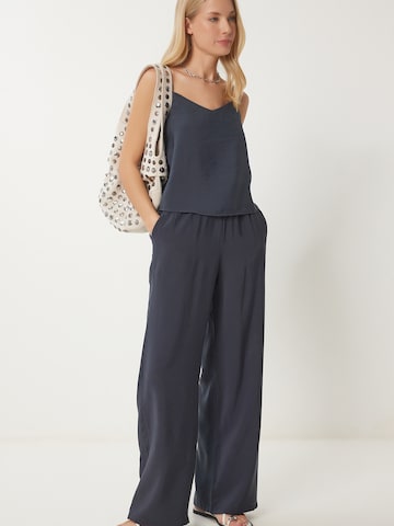 Happiness İstanbul Spodnie do garnituru w kolorze szary