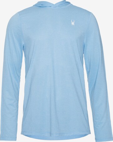 Sweat de sport Spyder en bleu : devant