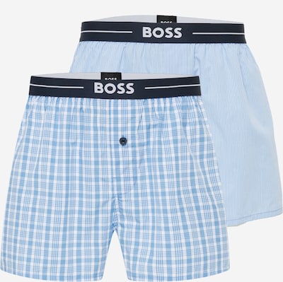 BOSS Orange Boxershorts 'NOS' in de kleur Smoky blue / Nachtblauw / Lichtblauw / Wit, Productweergave