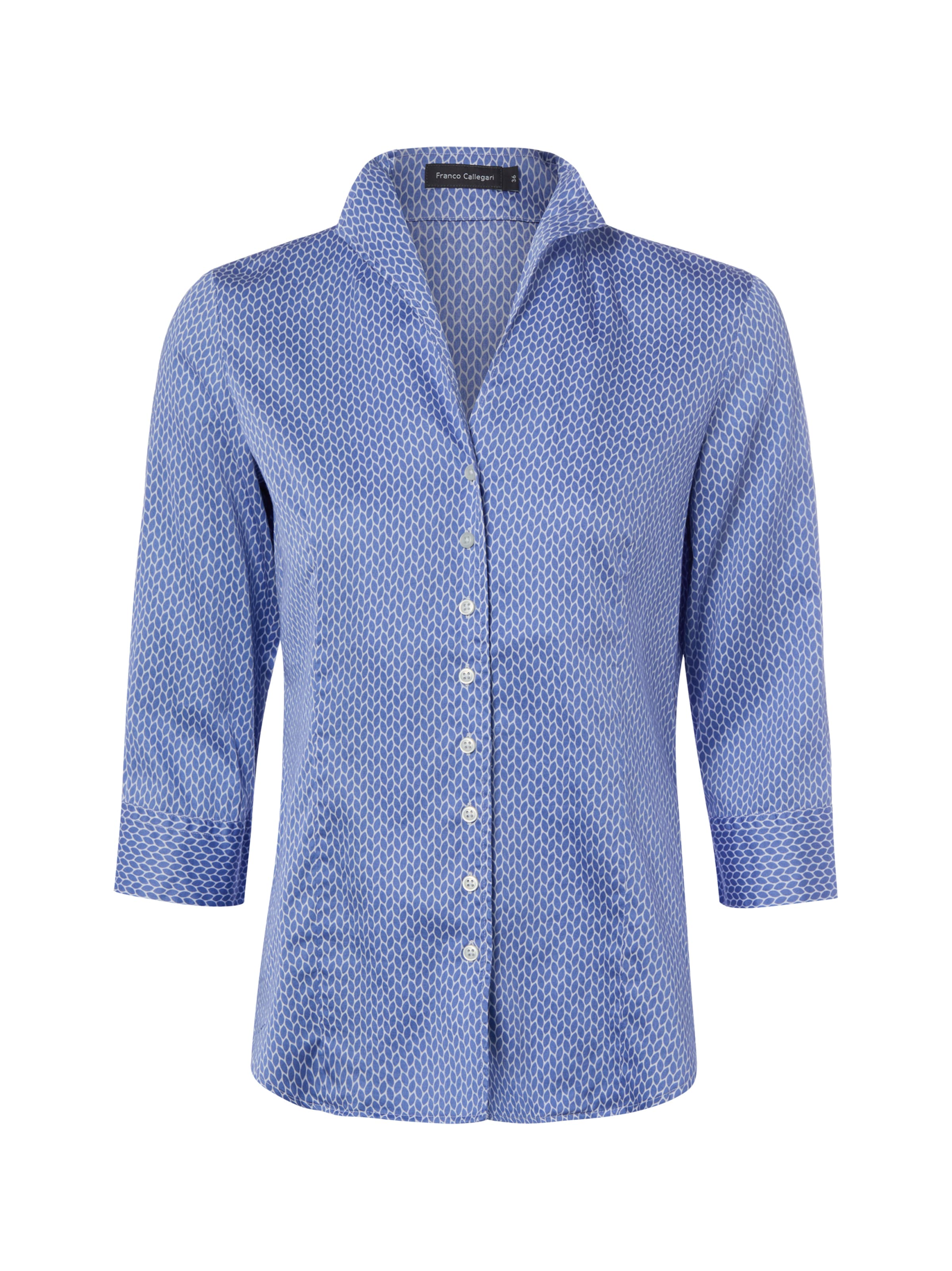 Franco Callegari Blouse in Blauw: voorkant