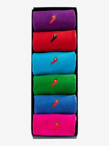 Chili Lifestyle Socks ' Giftbox Rainbow ' in Mixed colors