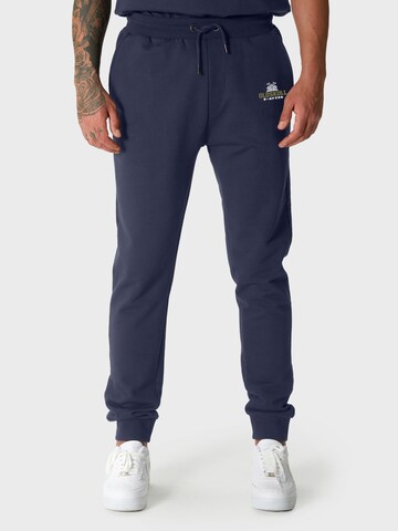 Oldskull Tapered Hose 'Samurai' in Blau: Vorderseite
