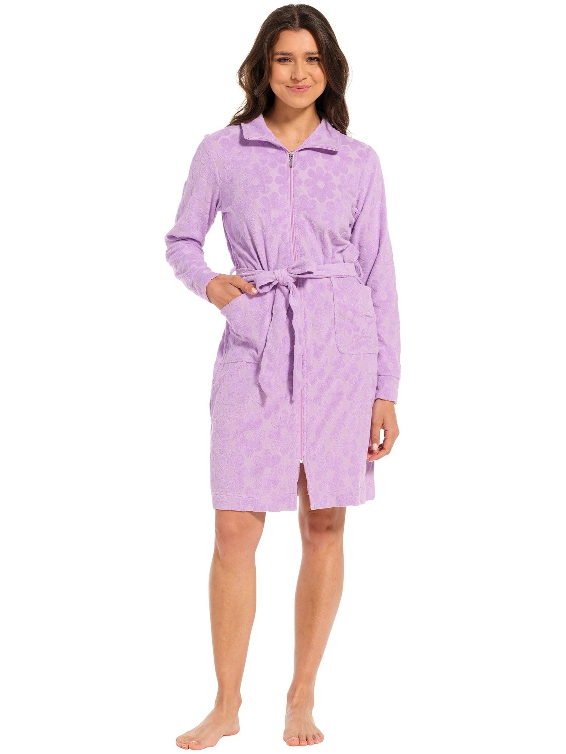 Rebelle Dressing gown 'Rebelle ochtendjas wild flower' in Purple