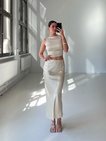 De Roos Rok in Beige