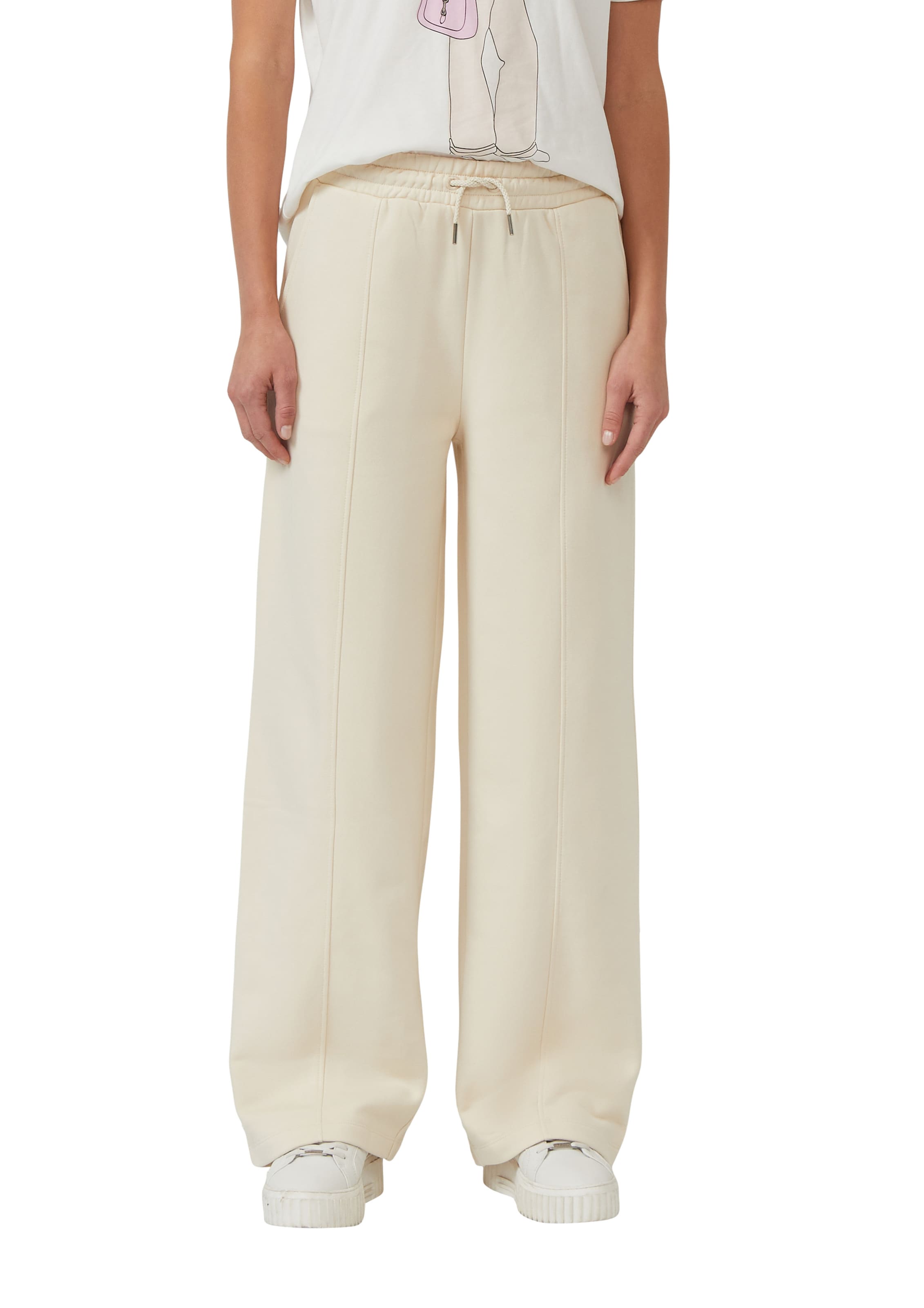 s.Oliver Loosefit Broek in Beige: voorkant