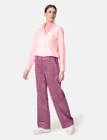 GERRY WEBER Wide leg Pleated Pants 'Mir:ja' in Purple