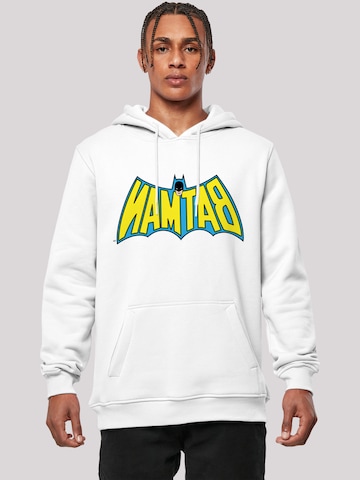 F4NT4STIC Sweatshirt 'DC Comics Superhelden Batman Retro' in Wit: voorkant