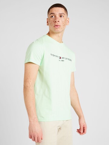 TOMMY HILFIGER Regular Fit T-Shirt in Grün: predná strana