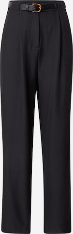 ABOUT YOU Широкий Брюки со складками 'Rachel' в Черный: спереди