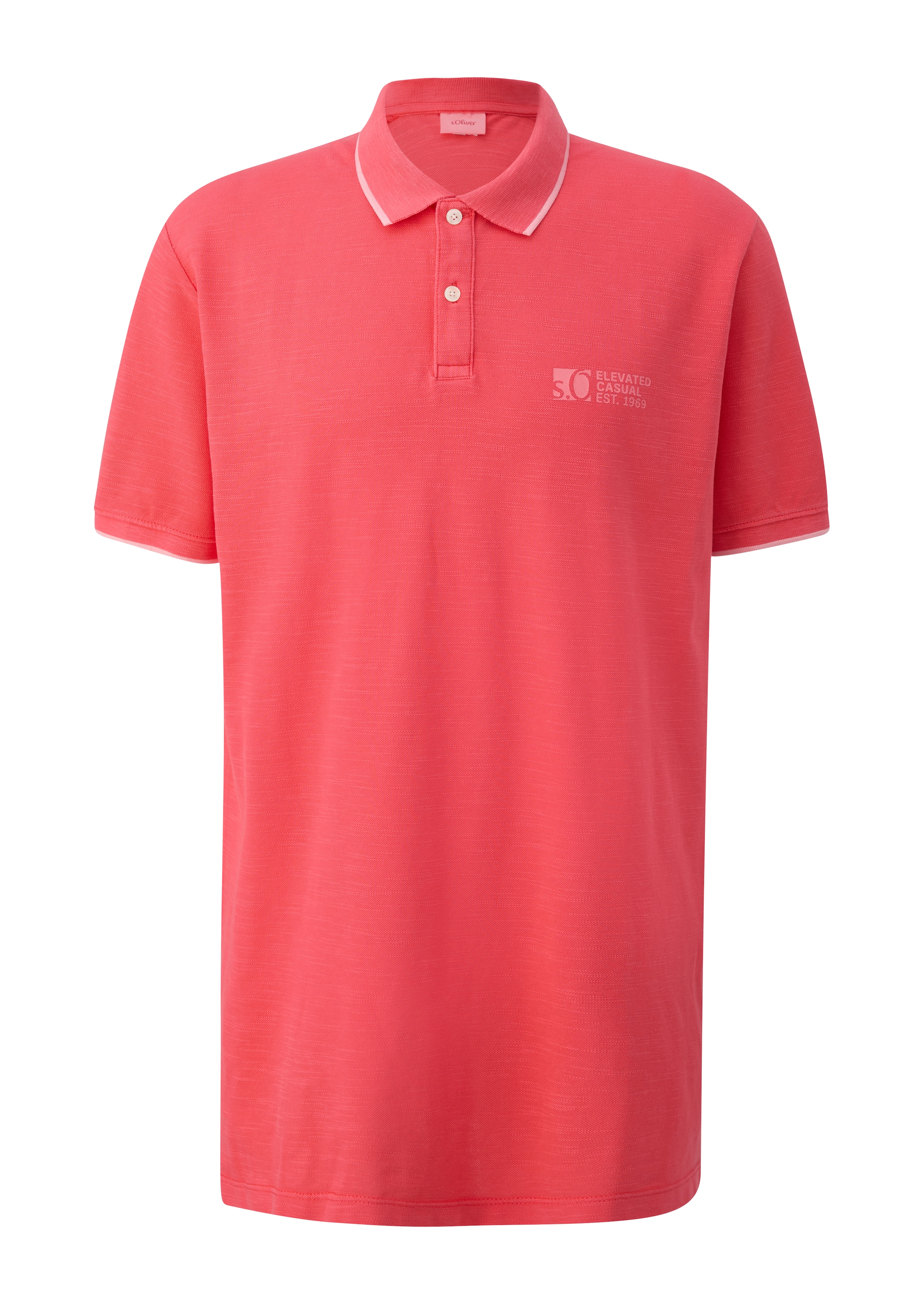 s.Oliver Men Tall Sizes Shirt in Red: front
