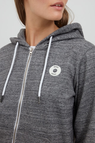 Oxmo Zip-Up Hoodie 'HELNA' in Grey