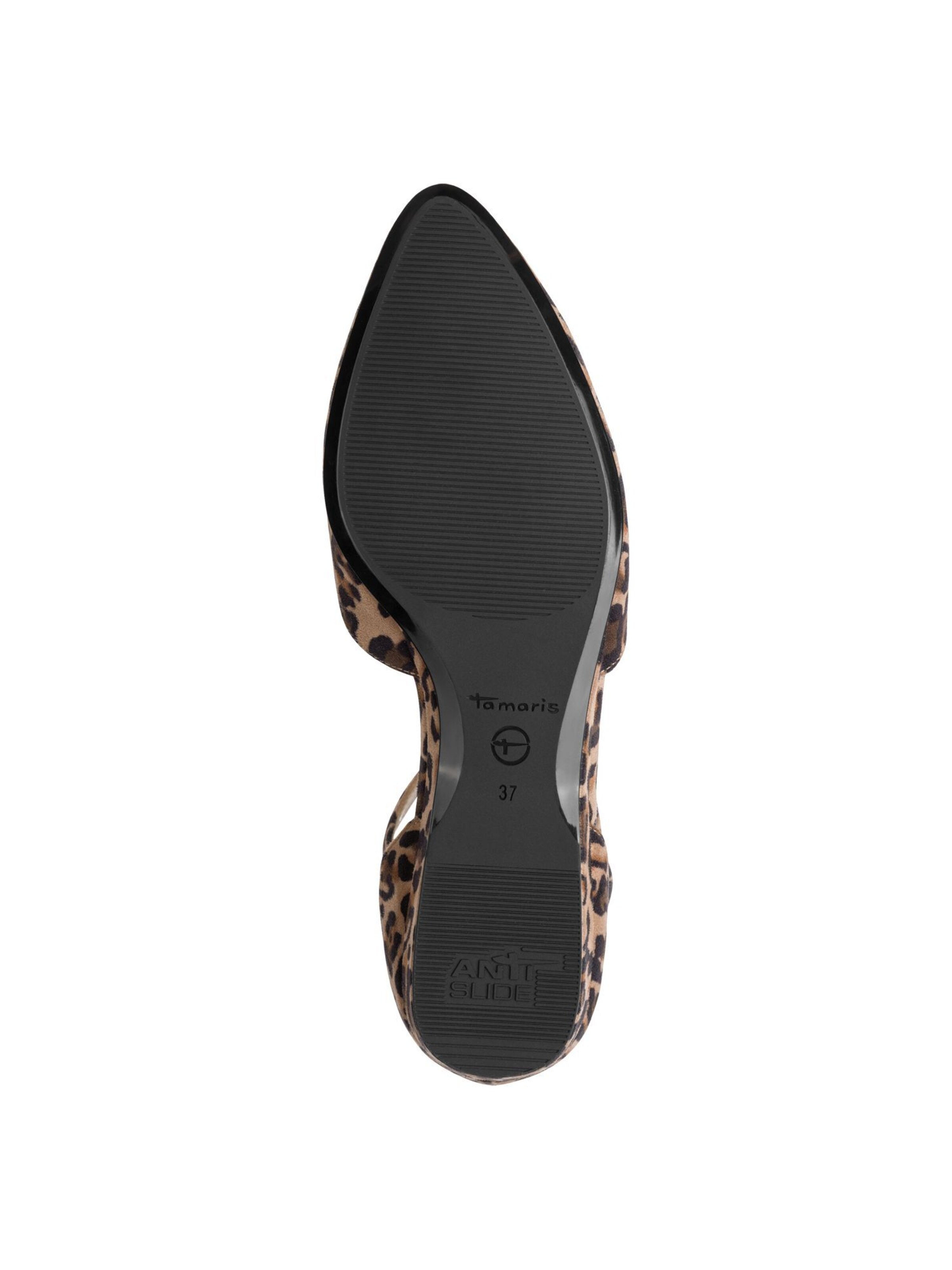 Ballerines à lanières Tamaris en marron