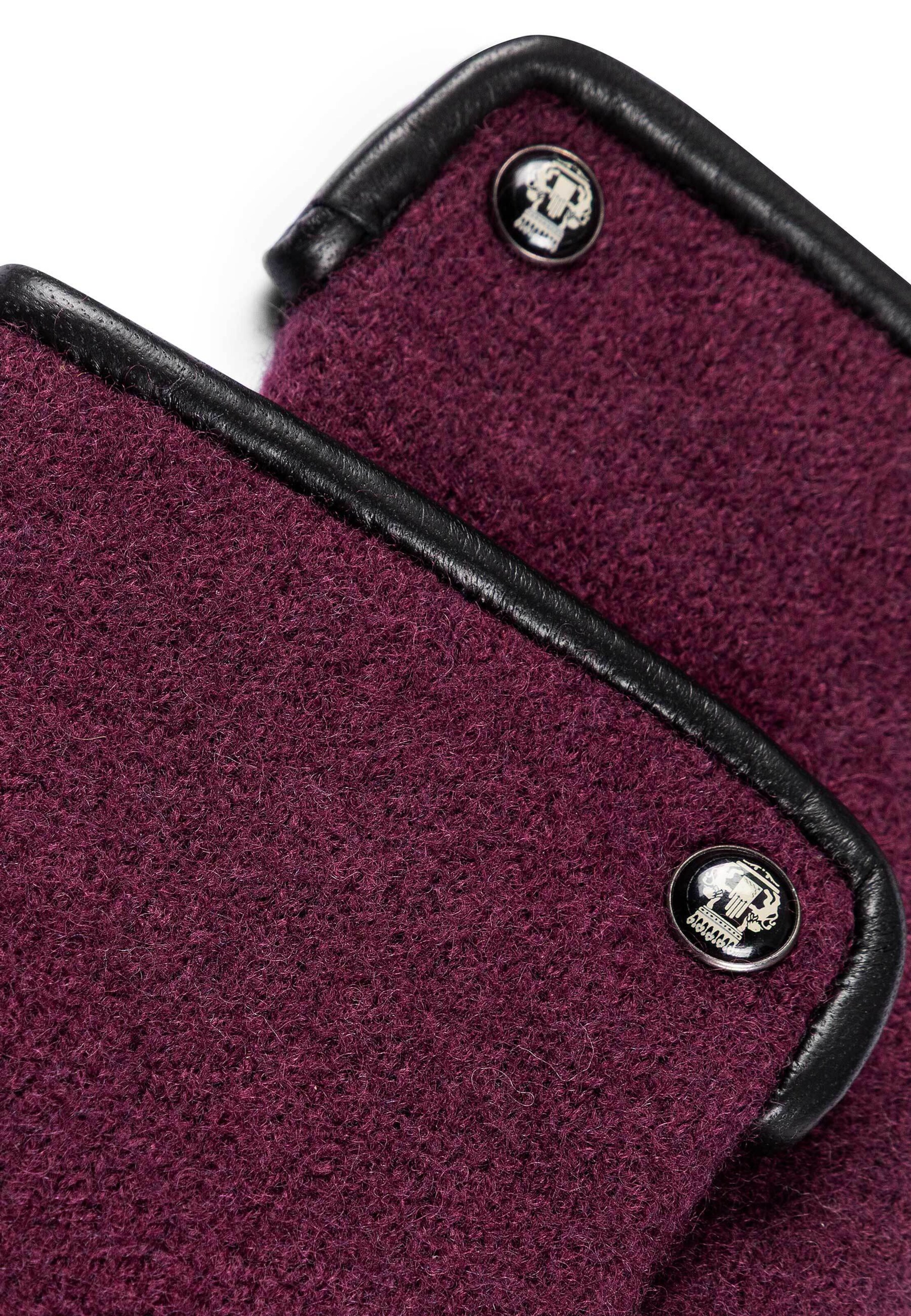 Mezzoguanti ' FELTED WOOL' di Roeckl in lilla