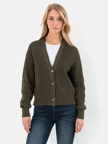 CAMEL ACTIVE Knit Cardigan in Green: front