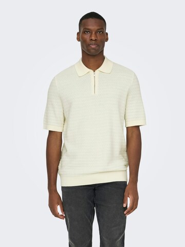 Pullover 'ONSMenu' di Only & Sons in bianco: frontale