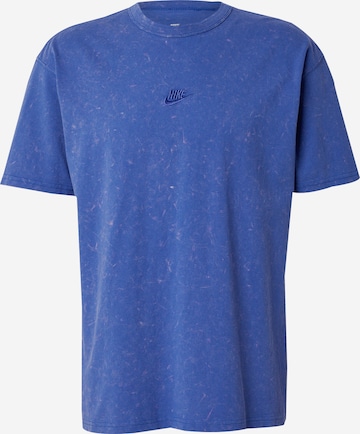 T-Shirt 'M90 PRE ESS' Nike Sportswear en bleu : devant