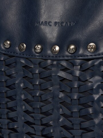 Marc Picard Handbag 'Hobo Bag Flechtoptik' in Blue