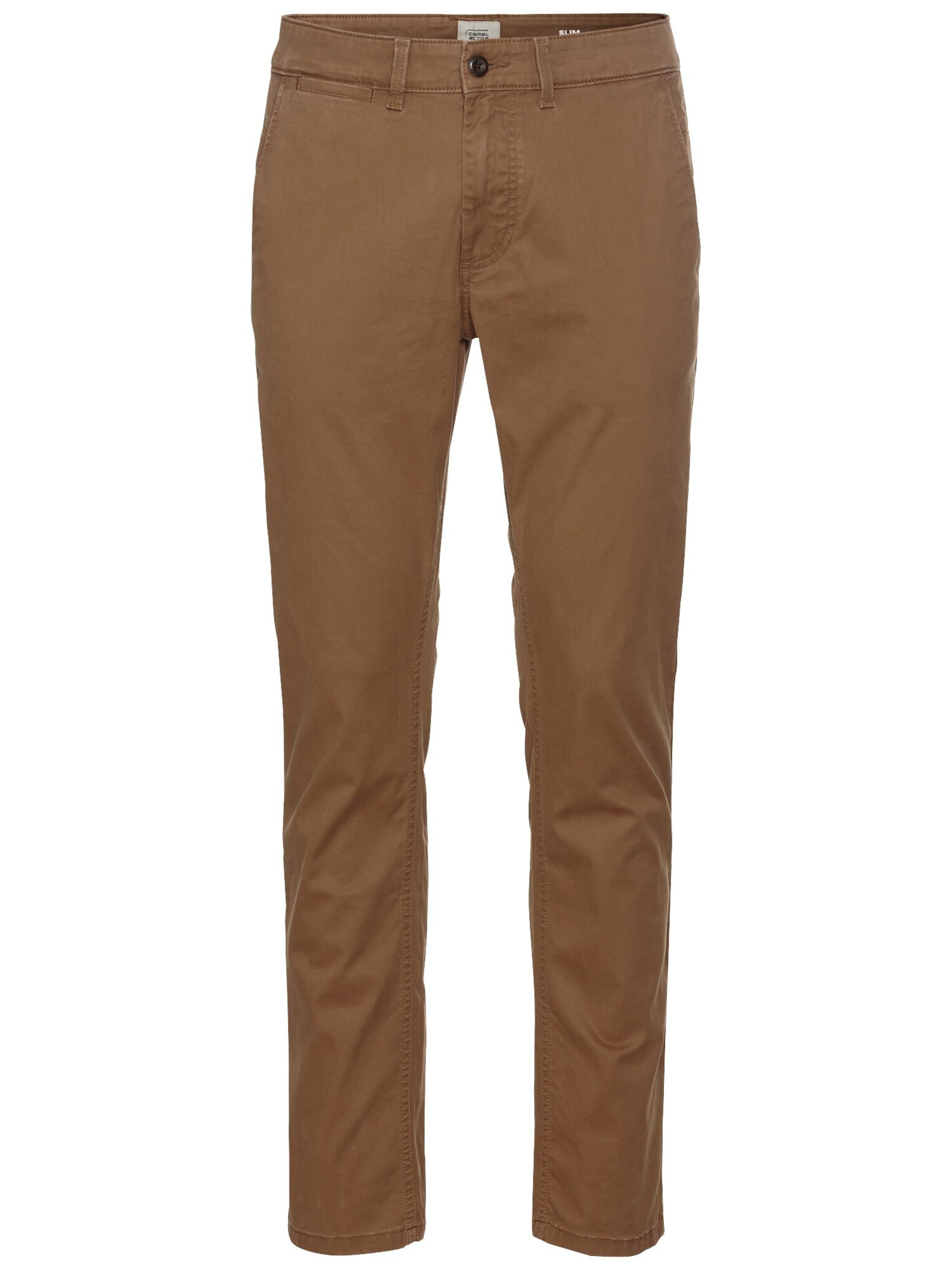 CAMEL ACTIVE Slim fit Chino Pants in Brown: front