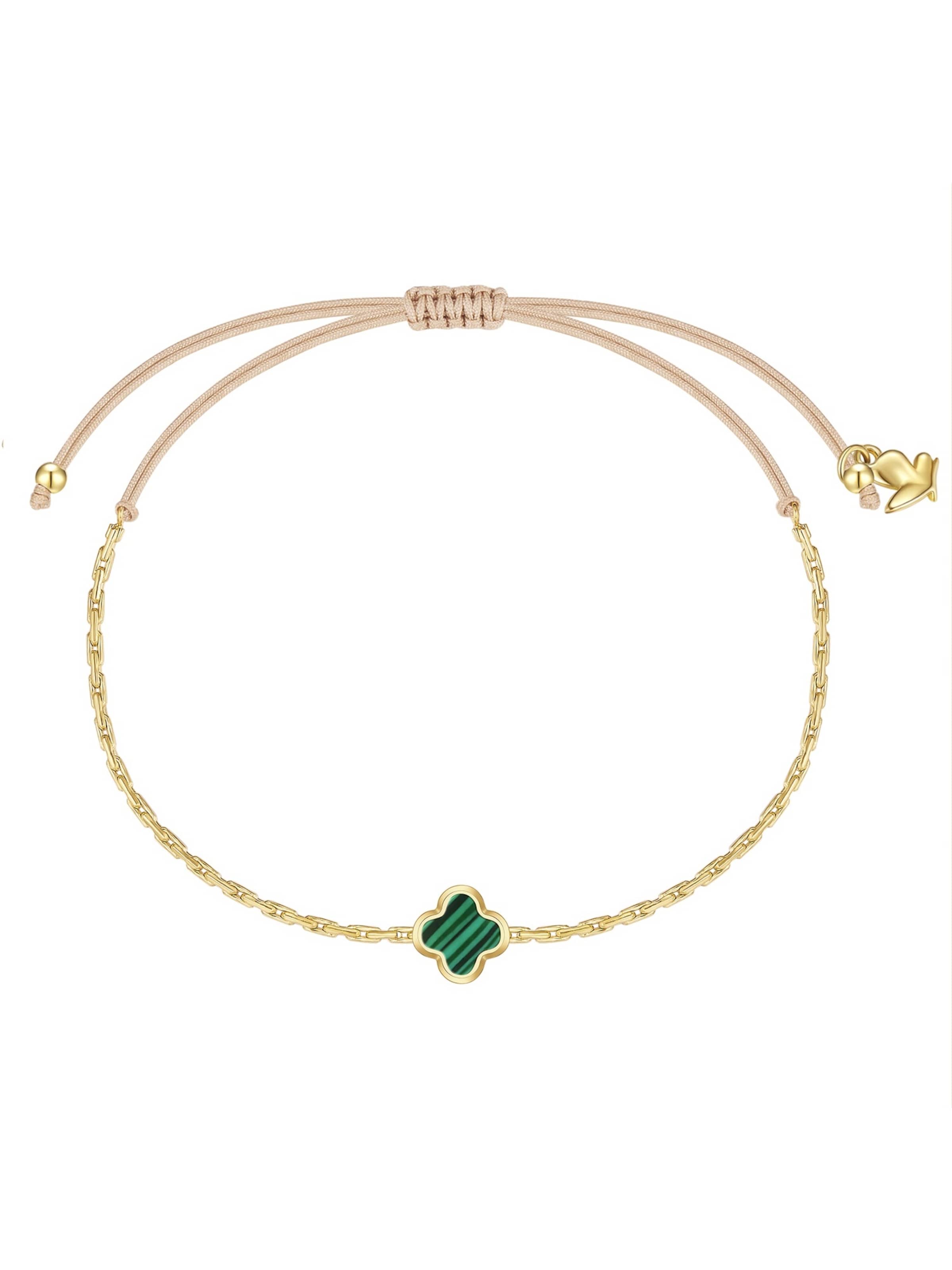 Braccialetto Glanzstücke München di colore giallo oro / verde, Visualizzazione prodotti