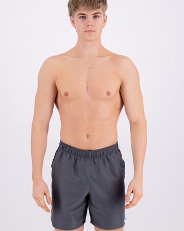 Nike Swim Athletic Swim Trunks in Grey: front