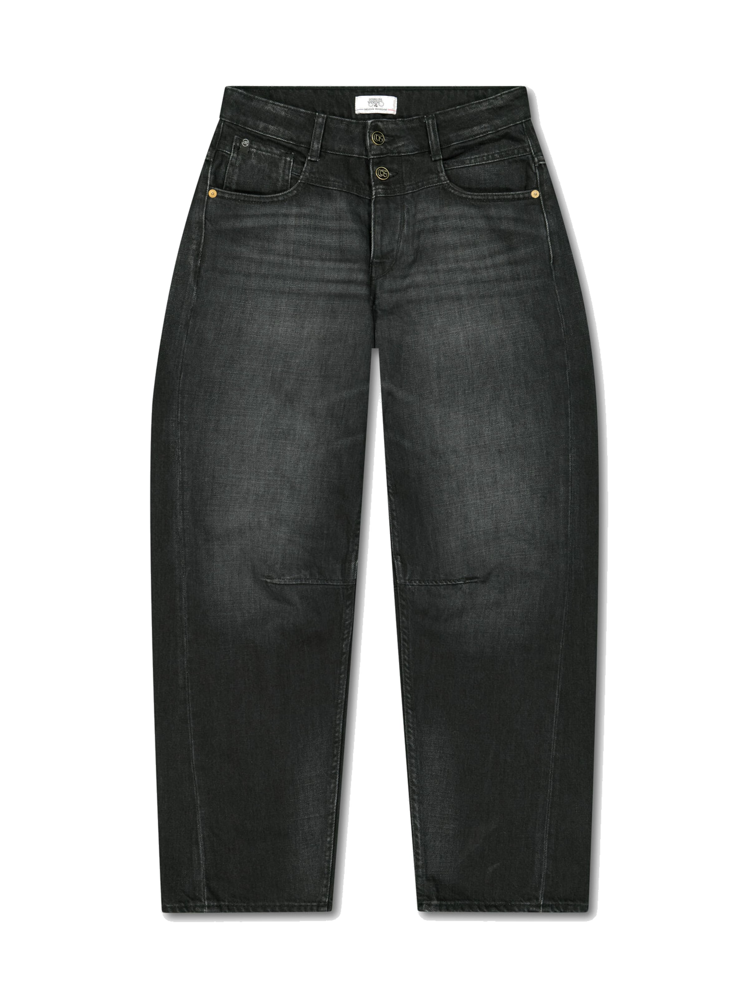 Le Temps Des Cerises Regular Jeans in Zwart: voorkant