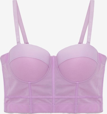 Bustier Soutien-gorge No Matter What en violet : devant