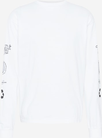 Dr. Denim T-shirt i vit: framsida