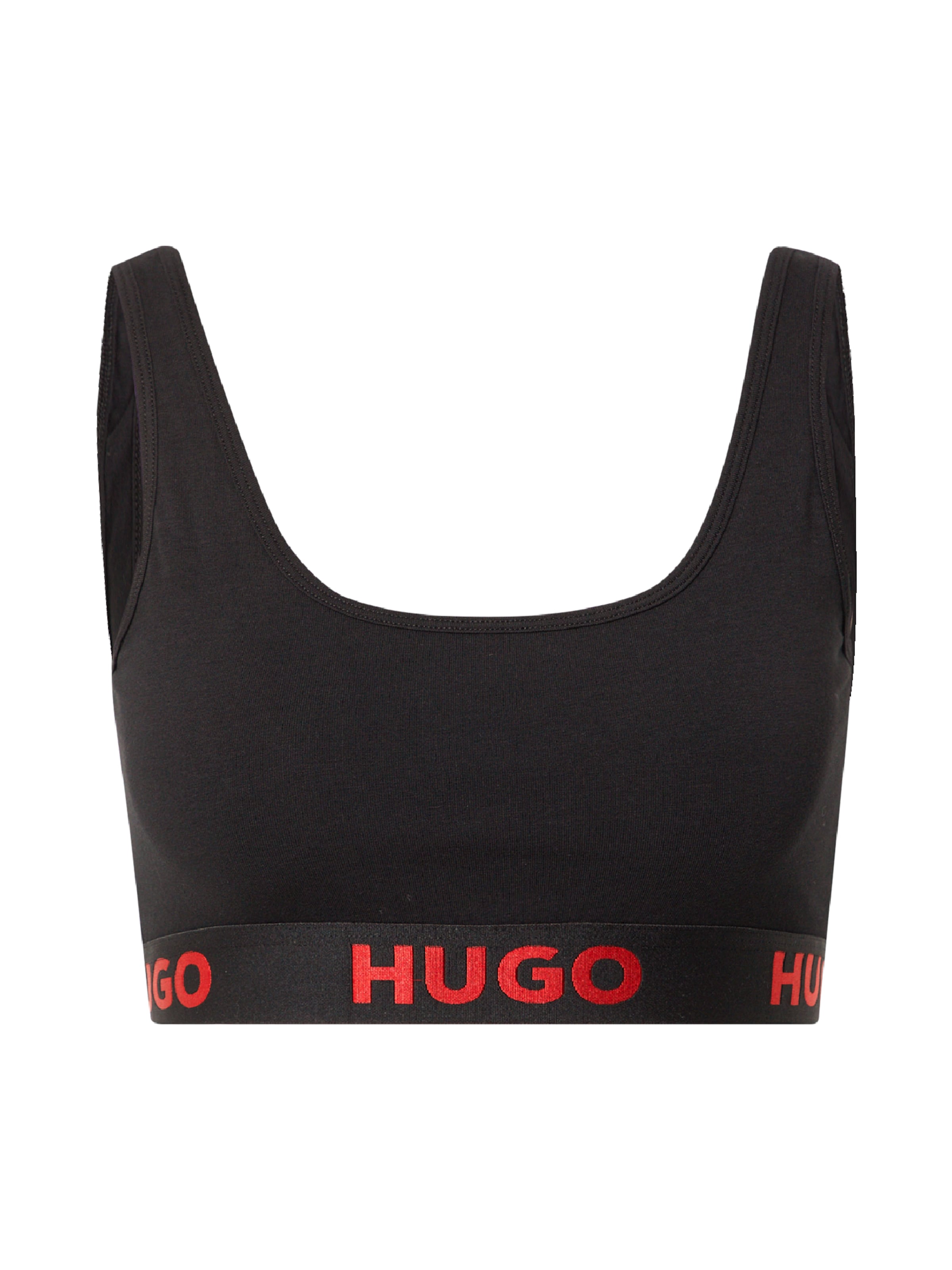 HUGO Bralette Bra in Black: front