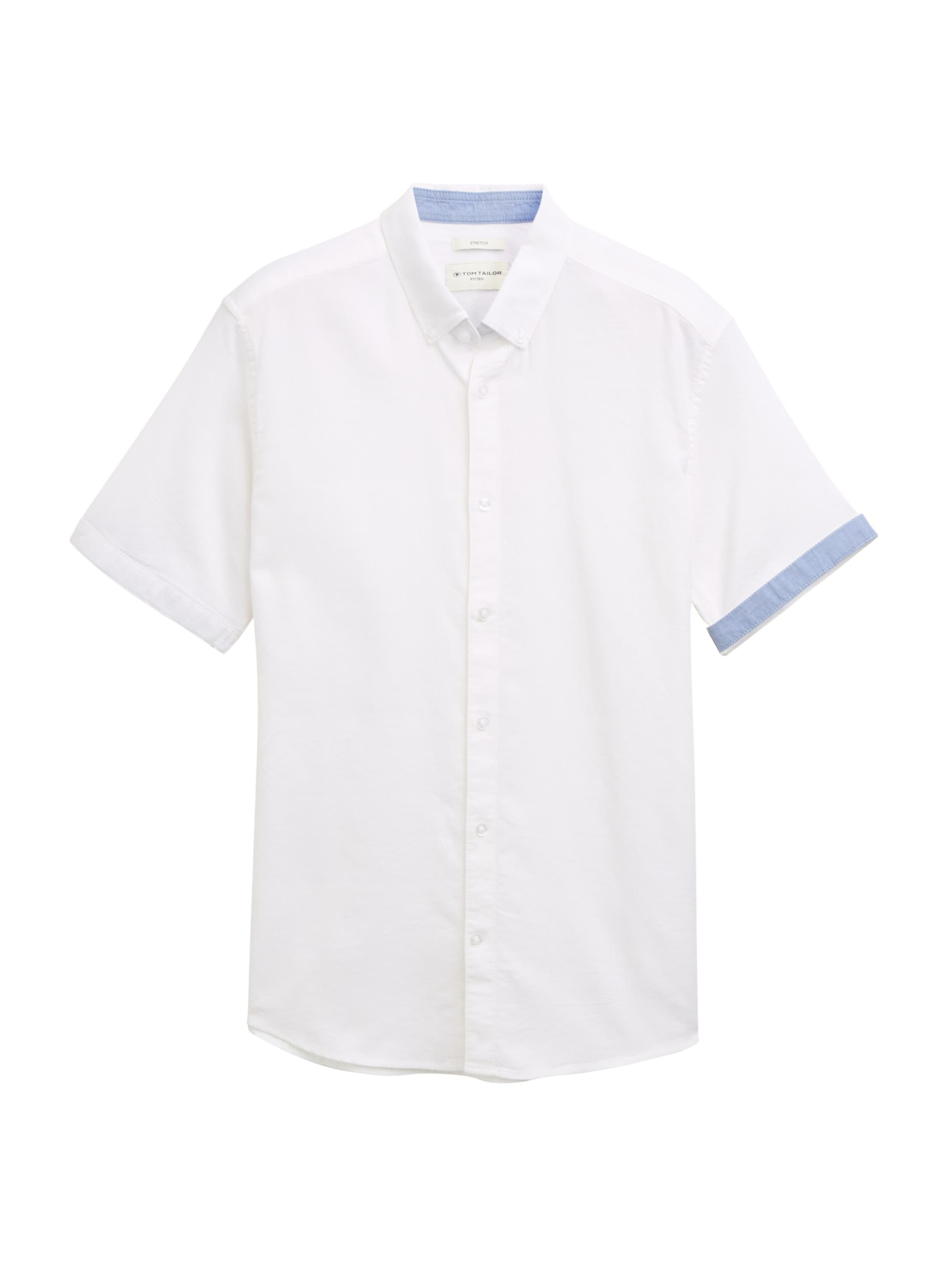 TOM TAILOR Regular fit Overhemd in Wit: voorkant