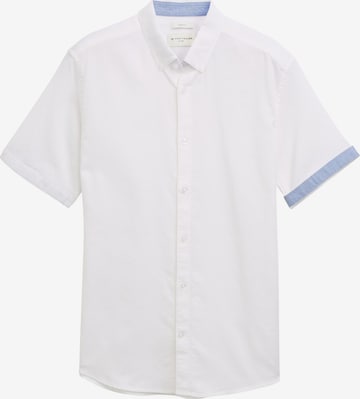 TOM TAILOR Средняя посадка Рубашка в Белый: спереди