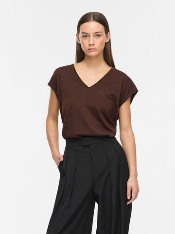 VILA Shirt 'VISyma' in Brown: front