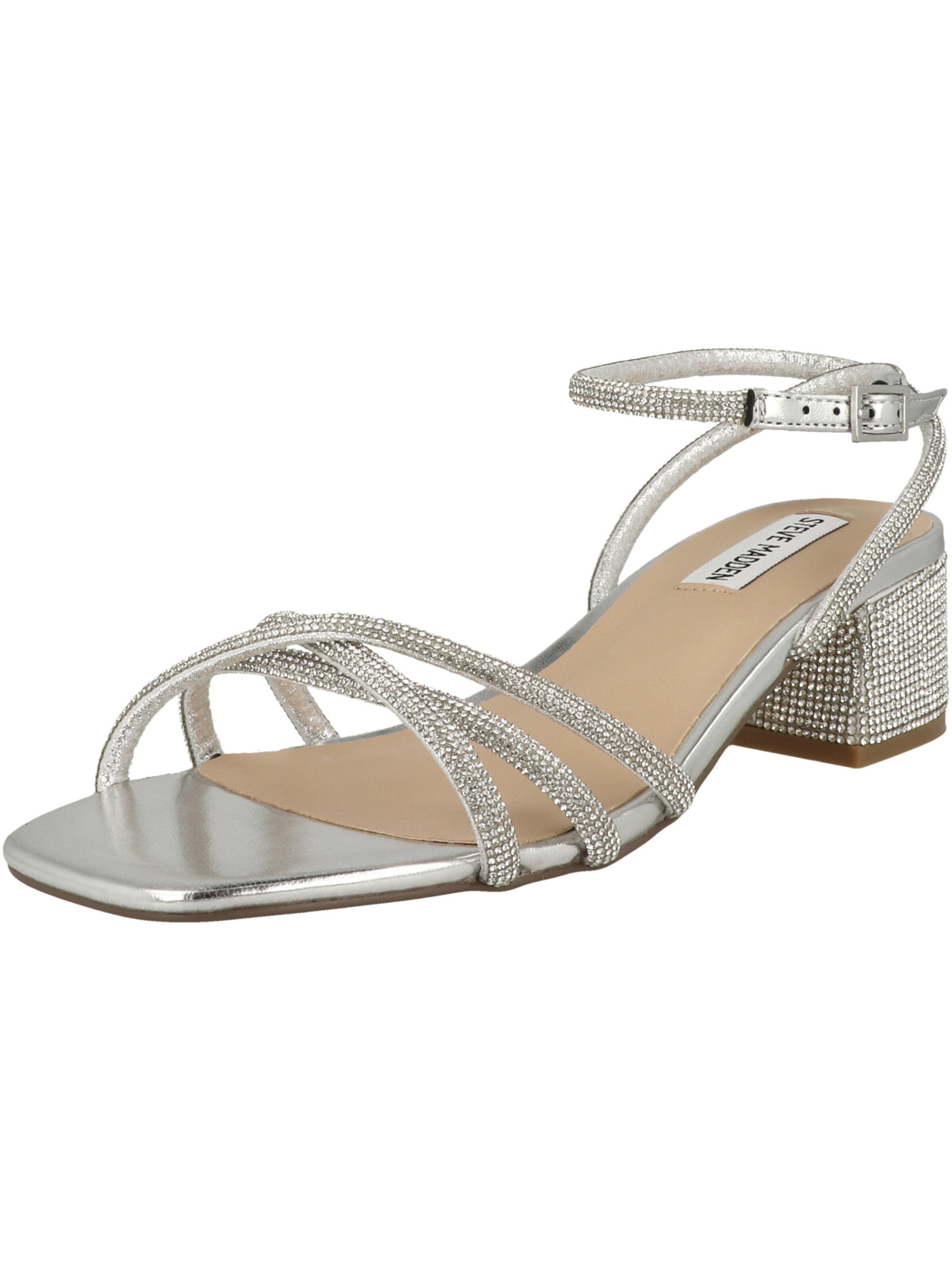 Sandales à lanières 'Cerena' STEVE MADDEN en argent : devant