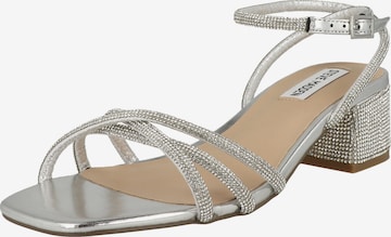 Sandales à lanières 'Cerena' STEVE MADDEN en argent : devant