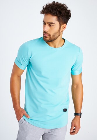 Leif Nelson Shirt 'LN-6368' in Blauw: voorkant