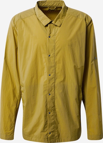 Bergans Regular fit Athletic Button Up Shirt 'Oslo' in Green: front
