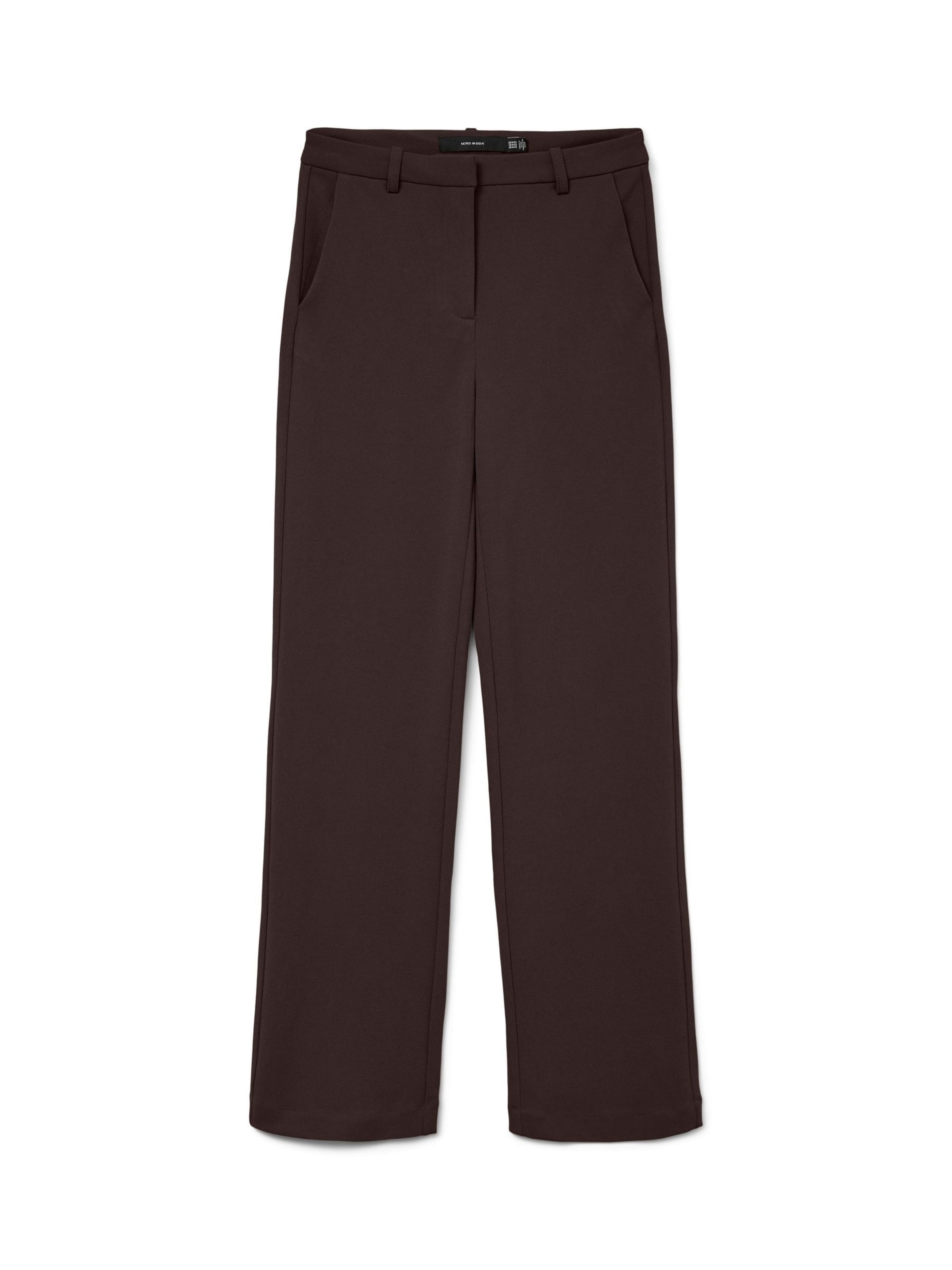 VERO MODA Regular Broek in Bruin: voorkant
