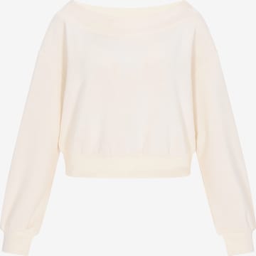 DreiMaster KlassikSweater majica 'Classic Look' - bijela boja: prednji dio