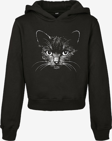 Mister Tee Sweatshirt 'Black Cat' in Schwarz: front