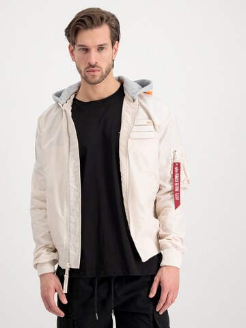 ALPHA INDUSTRIES Regularny krój Kurtka przejściowa w kolorze biały