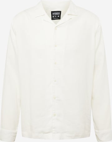 Afends Regular fit Button Up Shirt in White: front