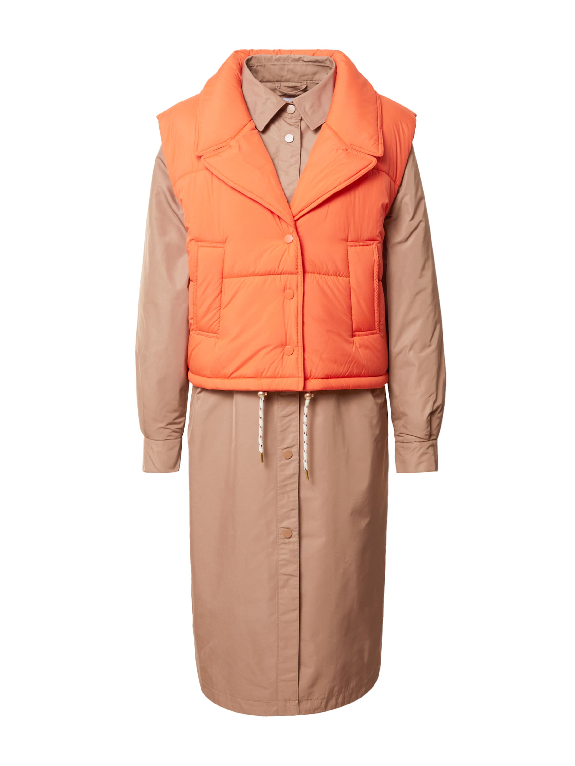 Coster Copenhagen Ανοιξιάτικο και φθινοπωρινό παλτό σε μπεζ: μπροστά