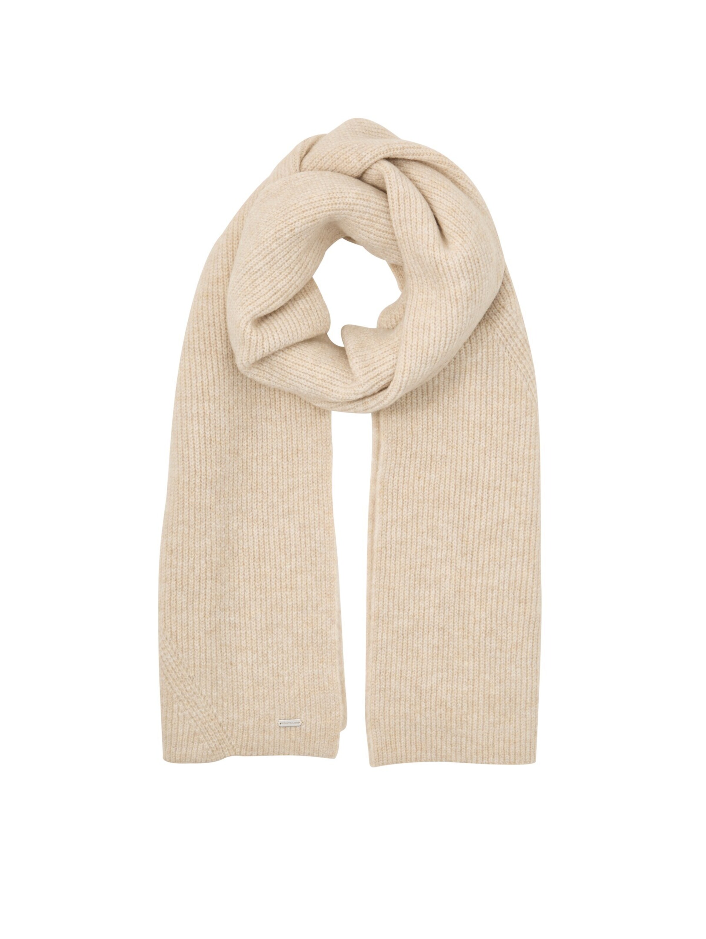 TOM TAILOR Sjaal in Beige: voorkant
