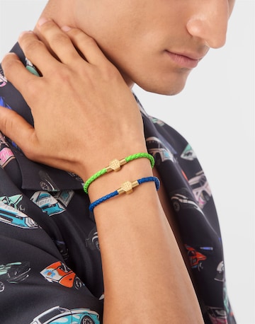 Philipp Plein Jewellery Armband 'Plein Tag' in Blau: Vorderseite