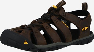 KEEN Sandals 'CLEARWATER CNX' in Brown: front