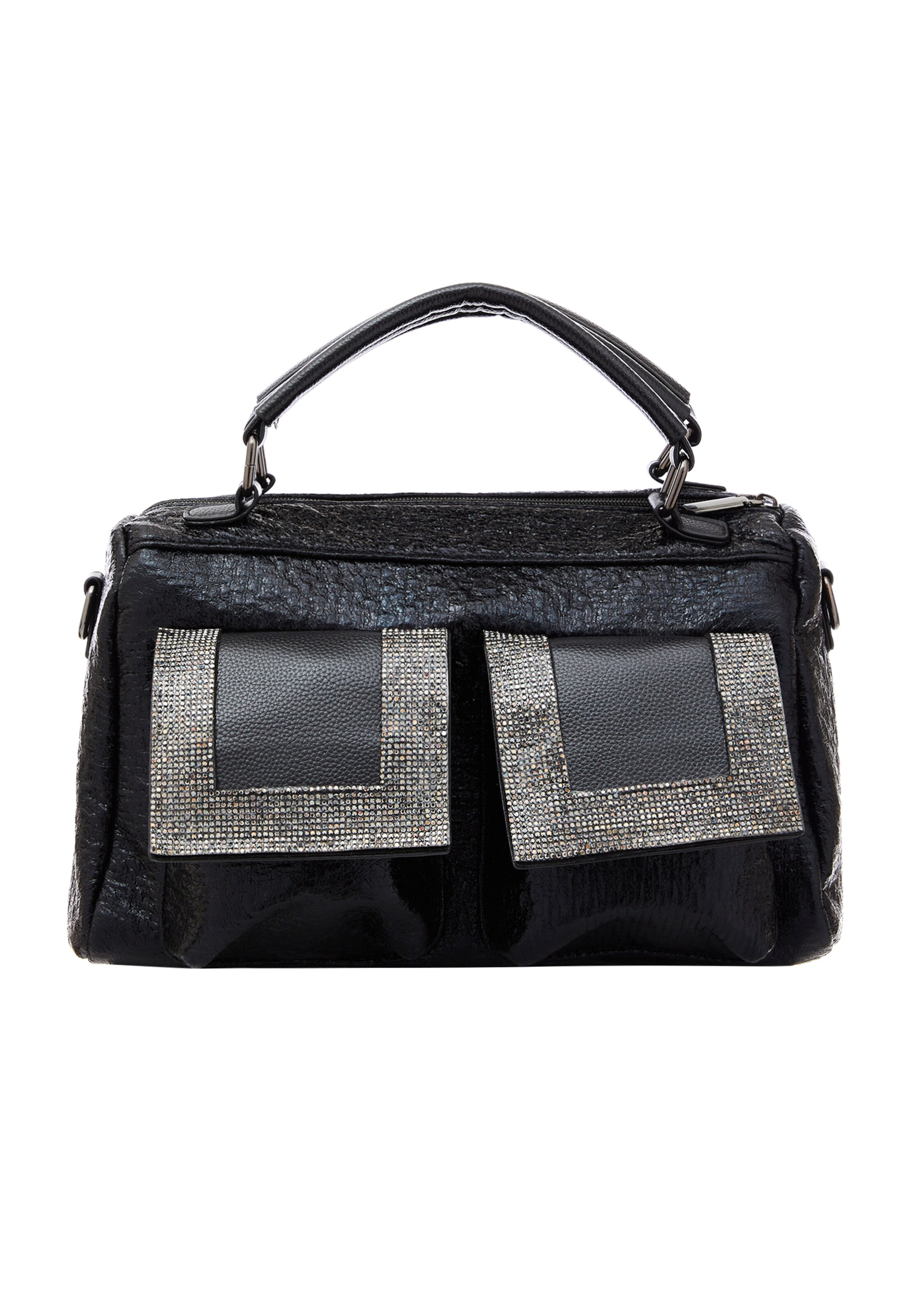 faina Handbag in Black: front