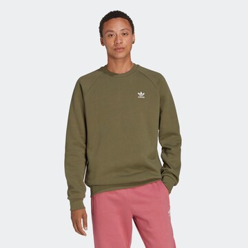 ADIDAS ORIGINALS - Sweatshirt 'Trefoil Essentials ' em verde: frente